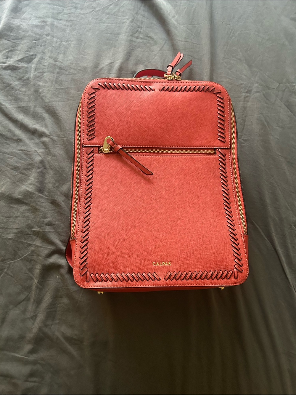 CALPAK Coral Kaya Backpack with Gold Accents